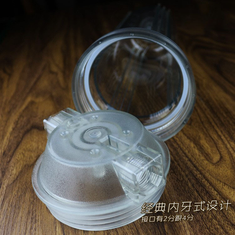 Botella de filtro transparente de PET de estilo americano de 10 pulgadas con hebilla interior botella de filtro purificador de agua transparente de alta resistencia a la presión al por mayor