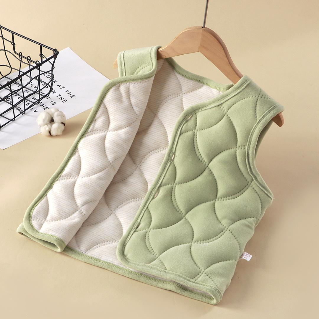 Chaleco de invierno para niños caliente de otoño y invierno de terciopelo para estudiantes de invierno con uniformes escolares de invierno de algodón para niños con chaleco de invierno grueso