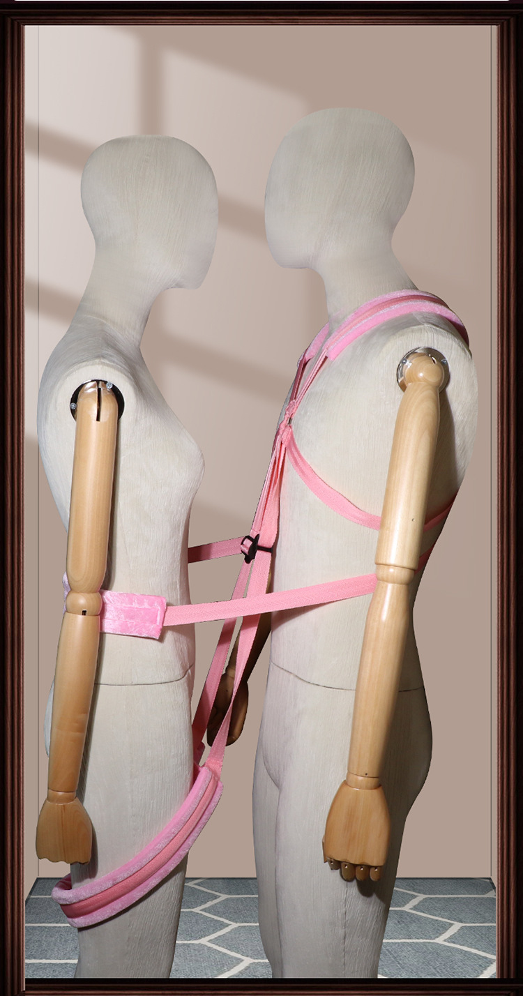 Door Swing Bondage Straps for Adults, Adjustable Restraint Kit with Metal Hardware, Red — detail image 27