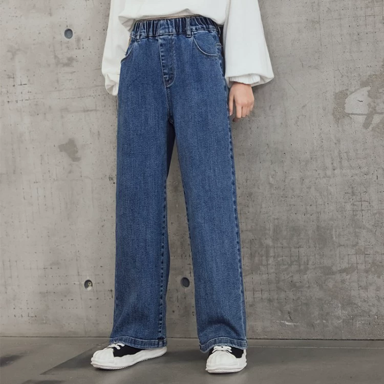 Осенние брюки, детские джинсы, западный стиль, для подростков, оверсайз