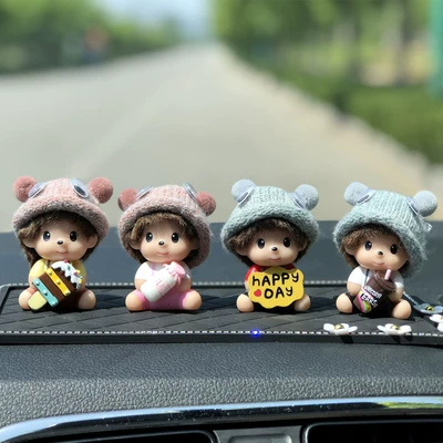 Cute Car Decoration Car: Car ornaments - 4-qiqi-big-diamond-pad