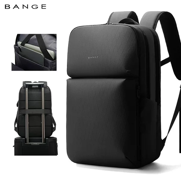 Bange Business Commuting Backpack Large Capacity High-End Backpack Multifunctional Student Computer School Bag Cross-Border Men's Bag