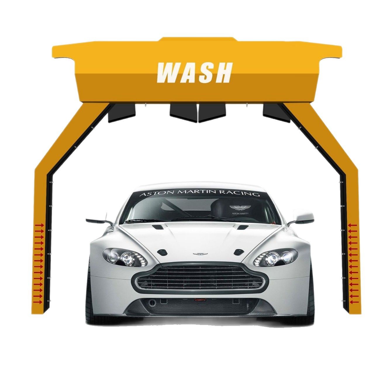 Máquina de lavado de automóviles portón totalmente automática sin contacto computadora para lavado de automóviles equipo comercial de lavado automático recíproco especial de alta presión image 6