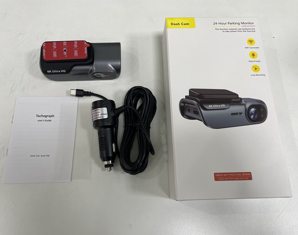 2026 New Product Cross-Border High-Definition 4K Car Dashcam Front and Rear Camera Dashcam Vehicle Recorder