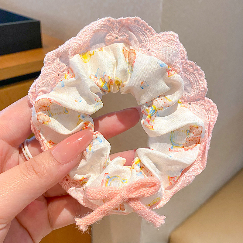 子供用ヘッドバンド、甘いレースのヘアバンド、女の子用の大きなヘアバンド、小さな女の子用の高弾性ボールヘアバンド|undefined