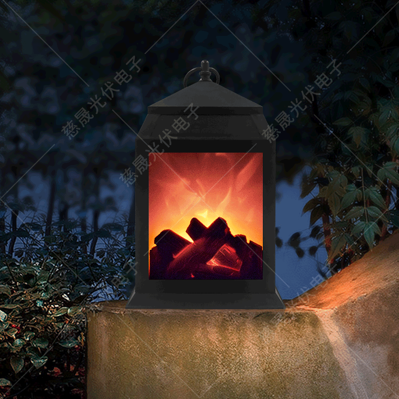 Amazonas Nueva simulación de fuego de carbono llama lámpara LED retro moda artesanía chimenea viento lámpara creativa decoración Decoración