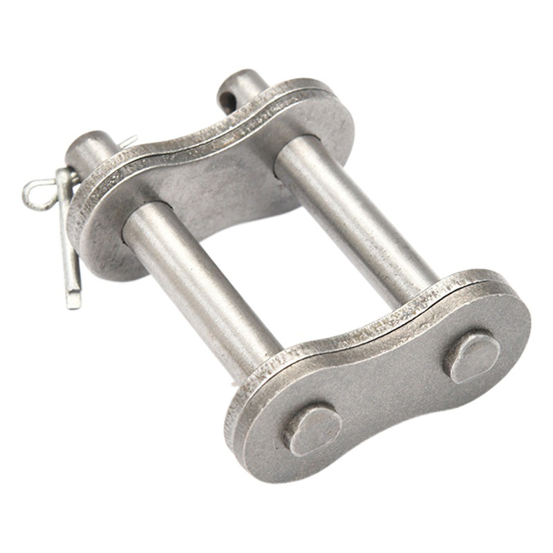 Conector de cadena de doble paso de una sola fila hebilla de cadena eslabón de cadena de transmisión industrial hebilla completa hebilla de media hebilla conector fábrica al por mayor