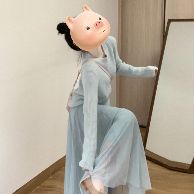 早秋穿搭一整套感气质两件套装裙女2025新款韩系减龄显瘦长裙|undefined