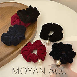 氛围感~金丝绒亮丝大肠圈2022网红新款简约头绳发饰发绳韩国头饰