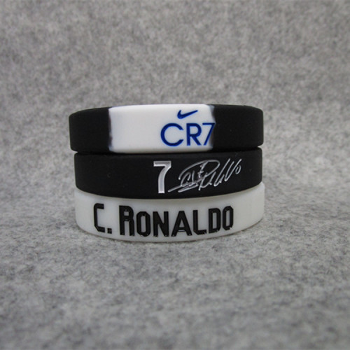 Juventus Football Ronaldo Real Madrid Signature Luminous Sports Bracelet Silicone Wristband Fan Accessories