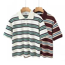 O 37283 Retro Color Stripe Polo Shirt ��������Polo�� ר