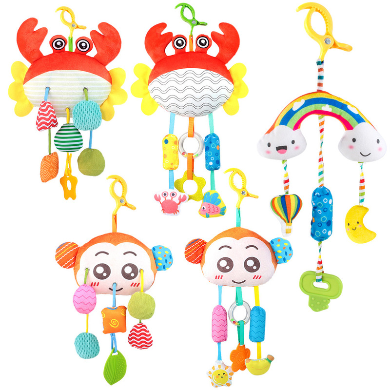 Stroller Toy Pendant Car Rattle Hanging Decoration Baby Seat Rear Comfort Stroller Wind Chime Bed Bell