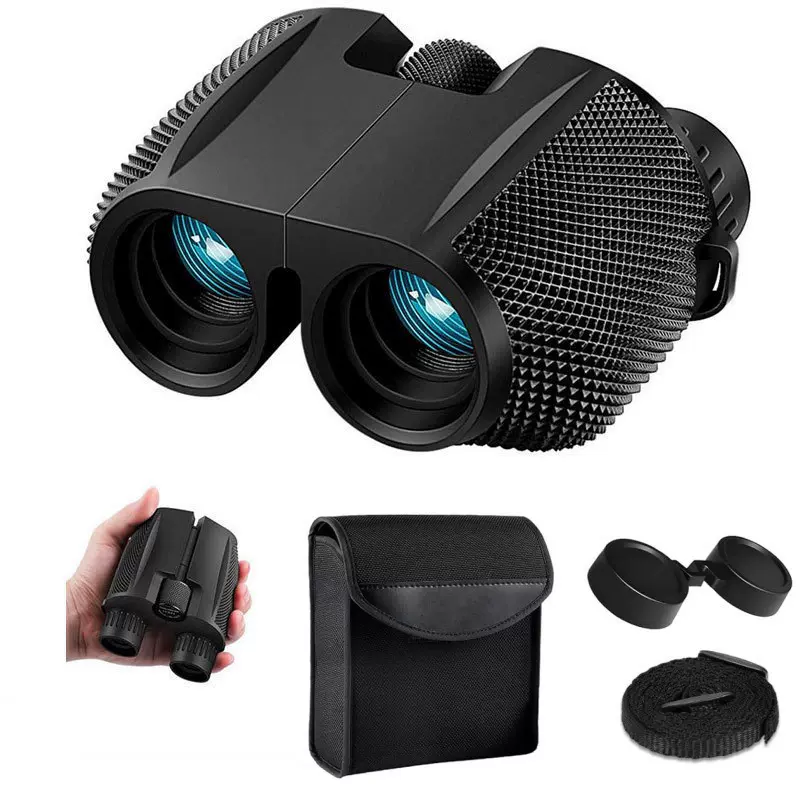 保罗式10x25望远镜高倍成像清晰 小巧方便携带防滑适户外活动观察