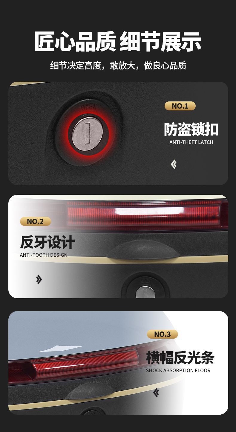 Electric Vehicle Trunk Universal Suitable for Storage Without Disassembly Battery Bicycle Rear Backrest Shelf Tail Box Wholesale