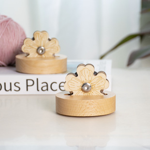 Wood creative household wire breaker solid wood carving petal tanger yarn wire breaker tool