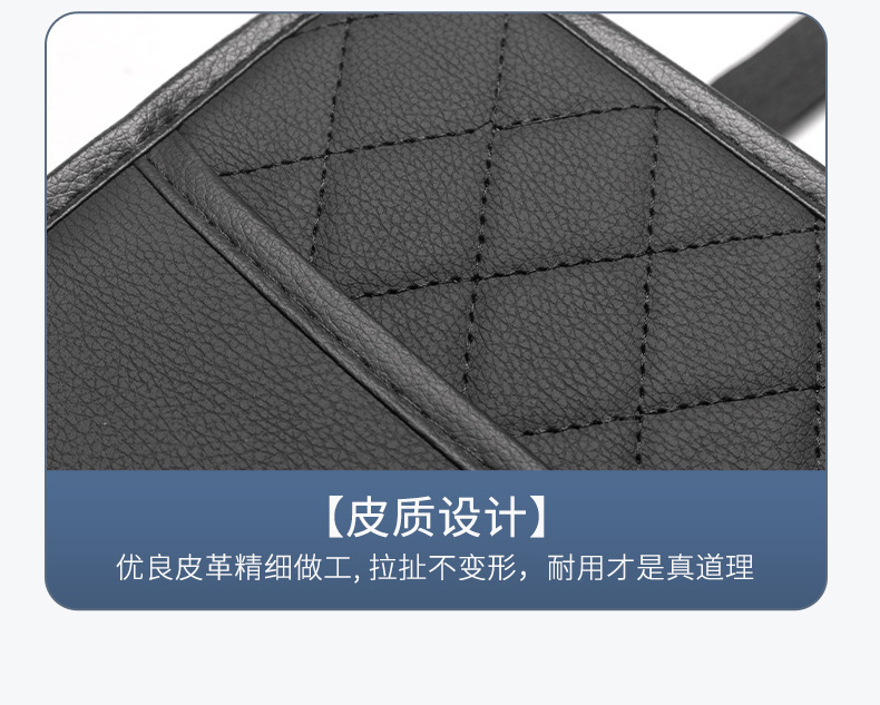 Car seat back storage bag, hanging bag, multifunctional car storage box, in-car accessories, rear seat back storage rack