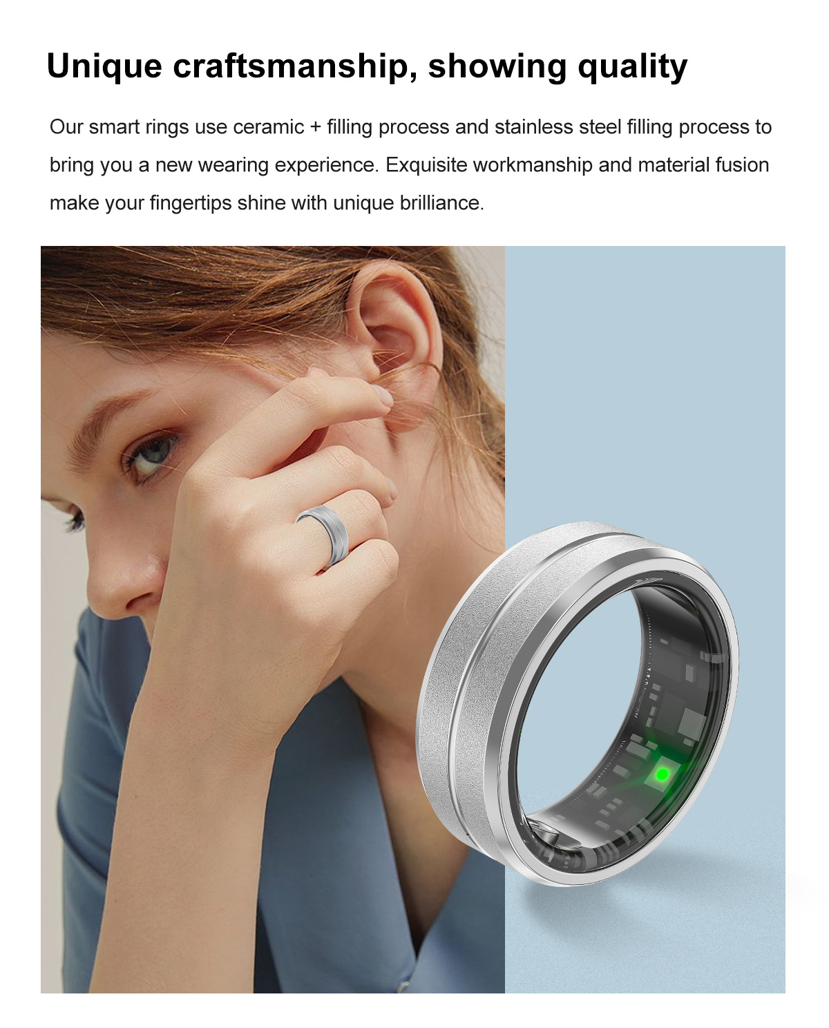 智能戒指 穿戴甲 高科技健康监测 睡眠监测 运动计步 多功能便携式智能穿戴设备详情16