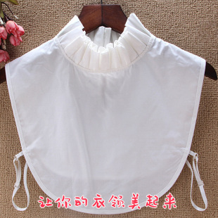 In the first half of my life, Tang Jing the same white fungus fake collar children semi -high -necked lotus leaf glowing collar collar