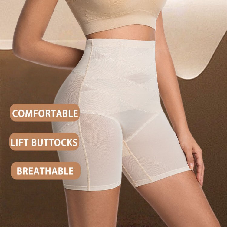 Cross-Border Hot-Selling Butt-Lifting Shapewear Panties, Waist-Cinching Elastic Pants, Plus-Size Tummy Control, Peach Butt, High-Waisted Body Shaping, Butt-Lifting