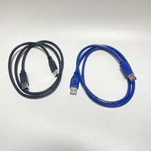 USB 3.0 A公对B公数据线 AM/BM电脑打印机传输线 连接线蓝色黑色