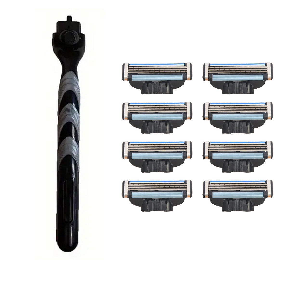 Maquinilla de afeitar manual de 3 capas, cuchillas universales, precio de fábrica para comercio exterior