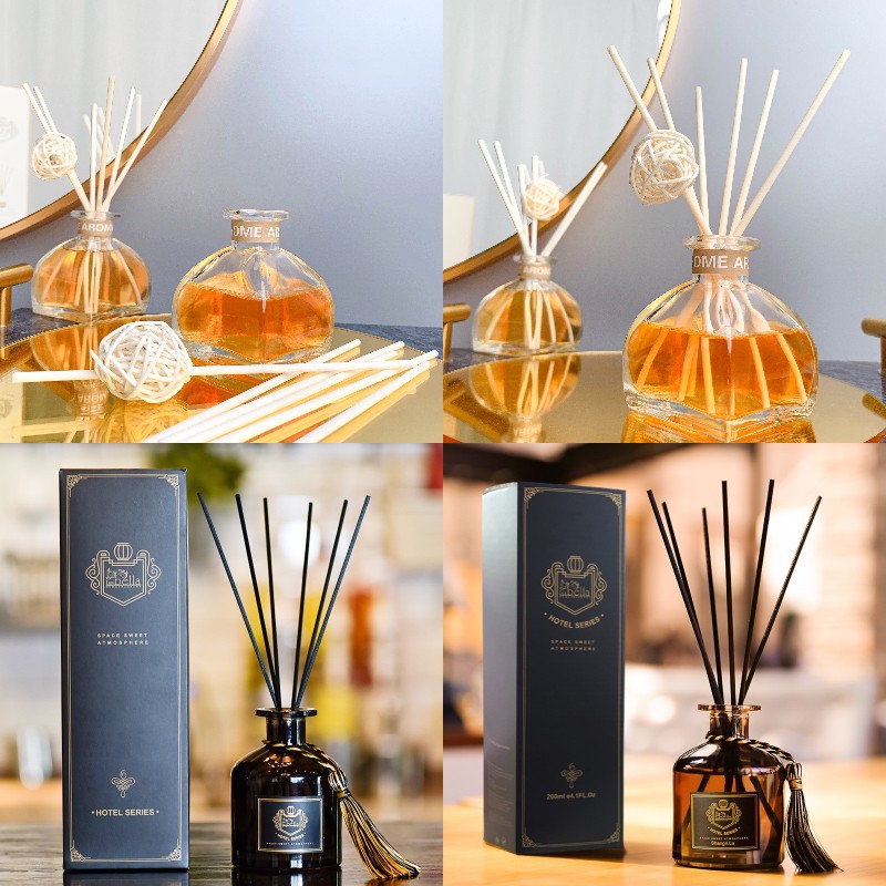 Manufacturer wholesale fireless aromatherapy essential oil rattan fragrance home bedroom tassel style air freshener fragrance