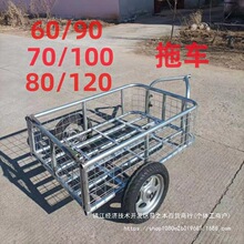工地拖车建筑农用两轮双轮二轮加厚单轮独轮家用摆摊水泥地摊简易