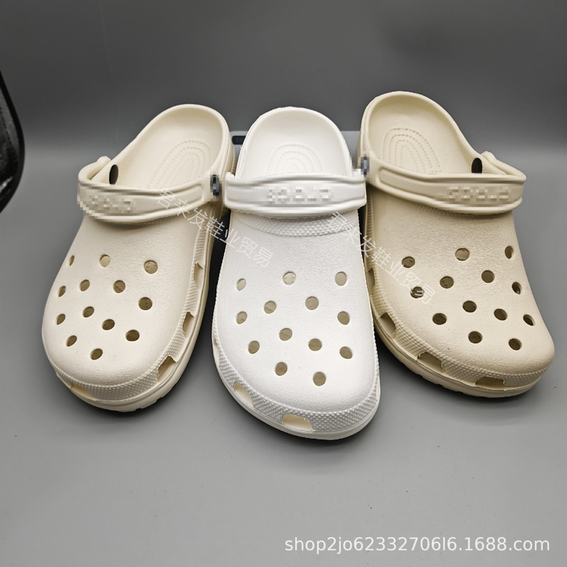 New Cro Crocs-Style Shoes for Men and Women, Celebrity Style, Outdoor Wear, Couple Style, Non-Slip, Fashionable Parent-Child Sandals, Beach Shoes