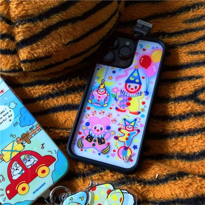 Wildflow Shell Happy Party Clown Around Protective Case Suitable for Iphone17/15/16Promax Wildflow Shell Happy Party Clown Around Protective Case Suitable for Iphone17/15/16Promax