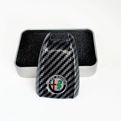 Romeo Giulia Modified Original Car: Car logo - color-label-black-carbon-fiber-back-cover