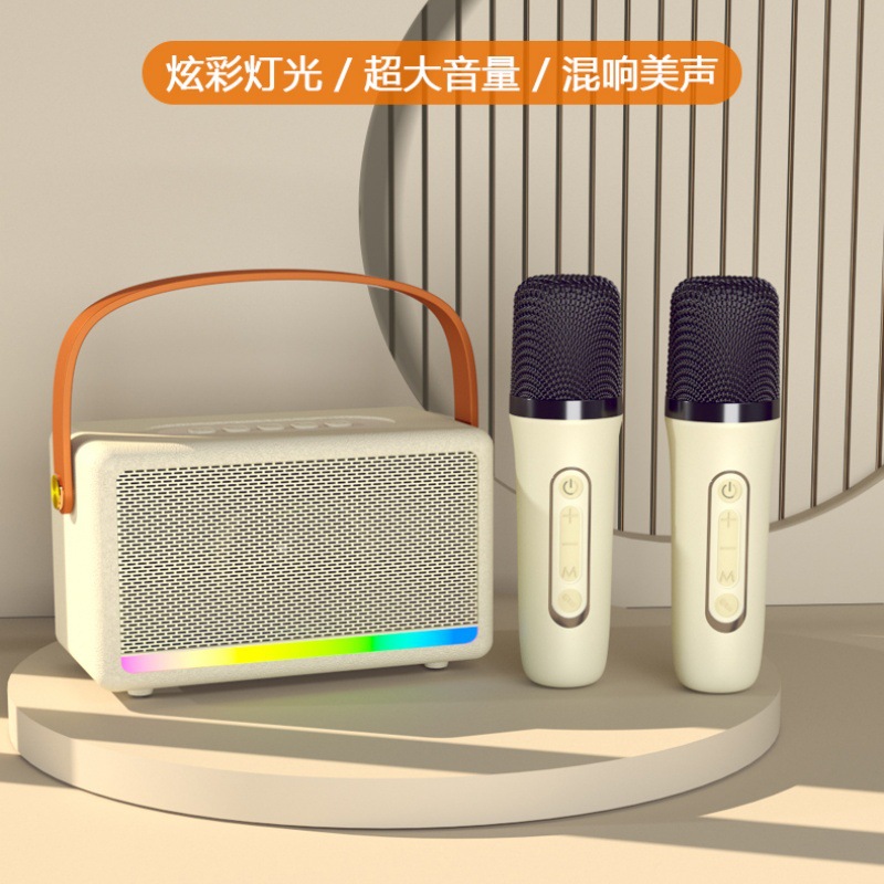 S21K Song Bluetooth Speaker Microphone New Microphone All-In-One Singing Home Ktv Large Volume Gift Audio