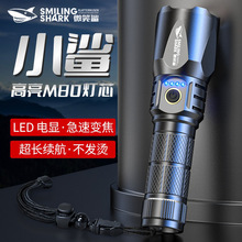 Outdoor camping light flashlight white laser charging