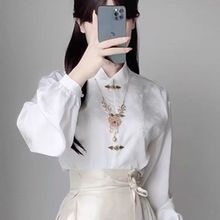 新中式国风马面裙套装女202新款春秋改良明制汉服日常通勤百搭