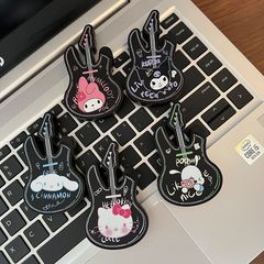 【Dropshipping】Cartoon Lulami Guitar Lighter Bass Creative Pink Flame Lighter