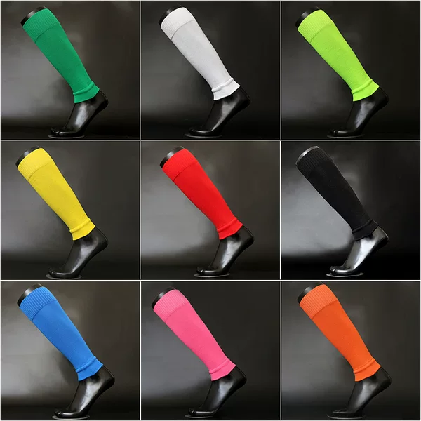 Solid Color Football Socks Protect the Calves, Unisex Sports Football Shin Guard Socks, Solid Color Calf Socks