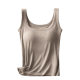 Modal Cotton Threaded Sling Base Vest Women's One-piece Square Collar Fixed Cup All-match Sleeveless Base Vest