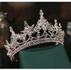 Metal tiara for bride, crown, Amazon