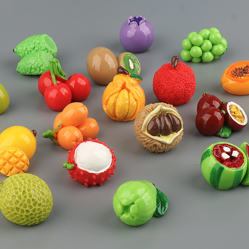 创意仿真食玩西瓜杨桃水果 diy装饰品盲袋挂配件微景观桌面小摆件