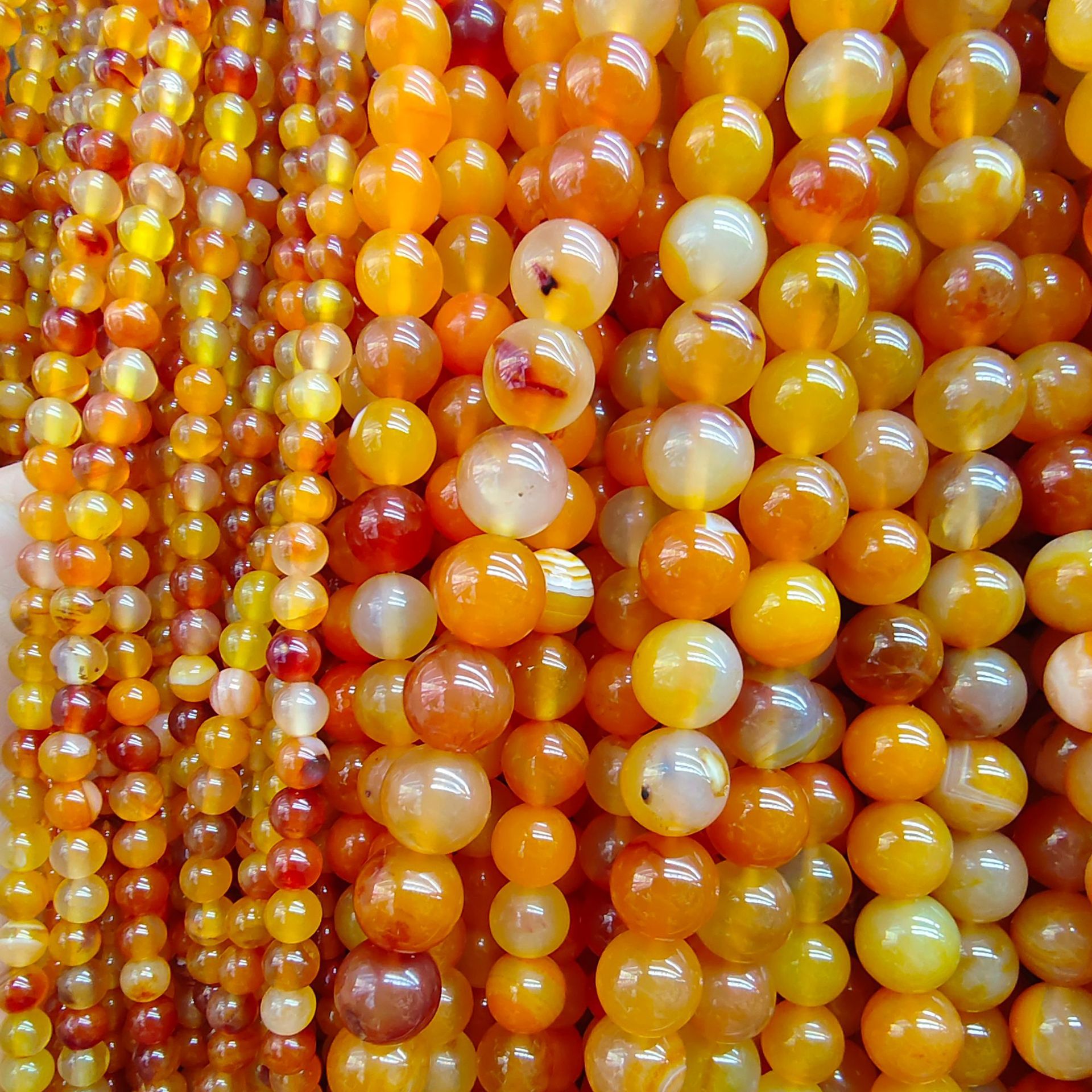 Transmisión en vivo optimizada, cuentas sueltas de ágata rayada, cuentas redondas de ágata de pavo real, joyería DIY hecha a mano, cuentas de ágata, cadena de cuentas