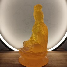 树脂厂水琉璃中号大势至菩萨家居玄关寺庙佛堂供奉佛像摆件