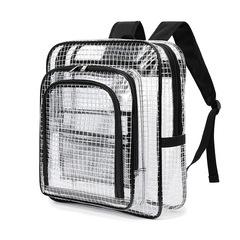 批發全PVC無塵防靜電包透明網格雙肩包背包工具包潔淨室35*40*20