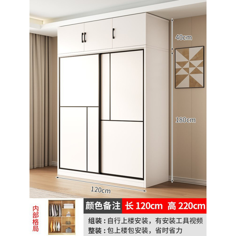 [색상 비고] 길이 120cm 옷장 + 상단 캐비닛 업그레이드 및 두꺼워짐