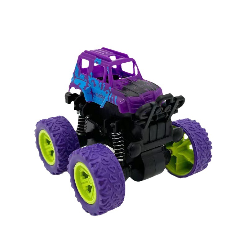 Tiktok Red juguete para niños fuera de la carretera tracción en las cuatro ruedas coche de inercia Tire hacia atrás coche chico puesto de mercado nocturno fábrica al por mayor