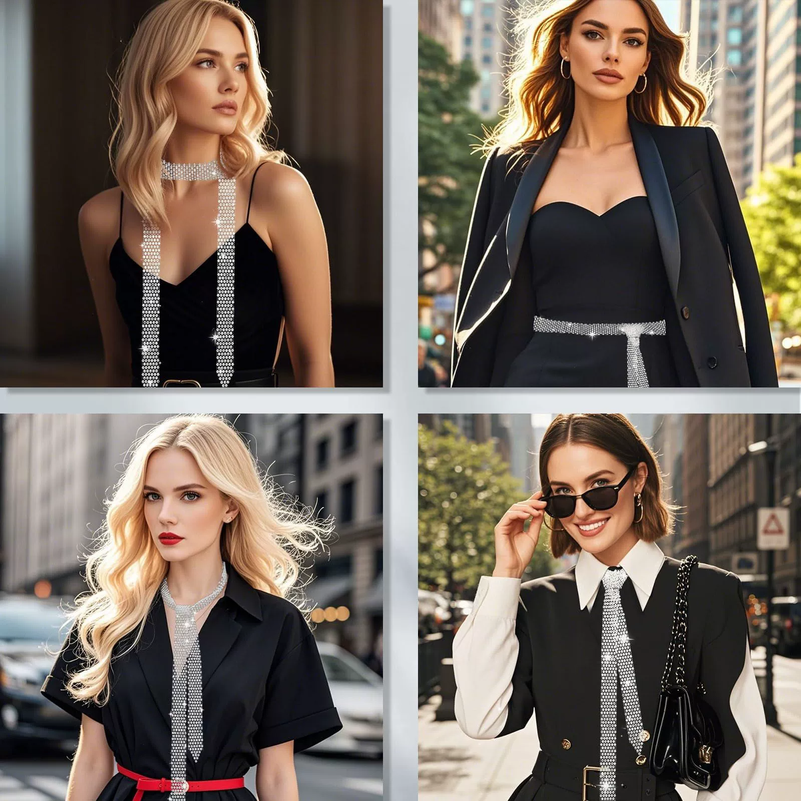 Популярная женская эксклюзивная сетчатая сумка с бриллиантами и белым галстуком на талии, универсальные аксессуары для трансграничной Amazon в Европе и Америке