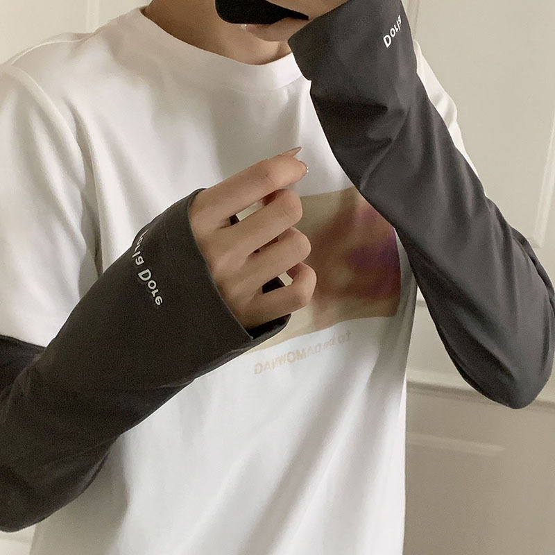 Mangas de hielo de nailon, mangas de seda de hielo, protector de brazo de ciclismo suelto de verano para mujer, cordón de protección UV, mangas de hielo, mangas de protección solar