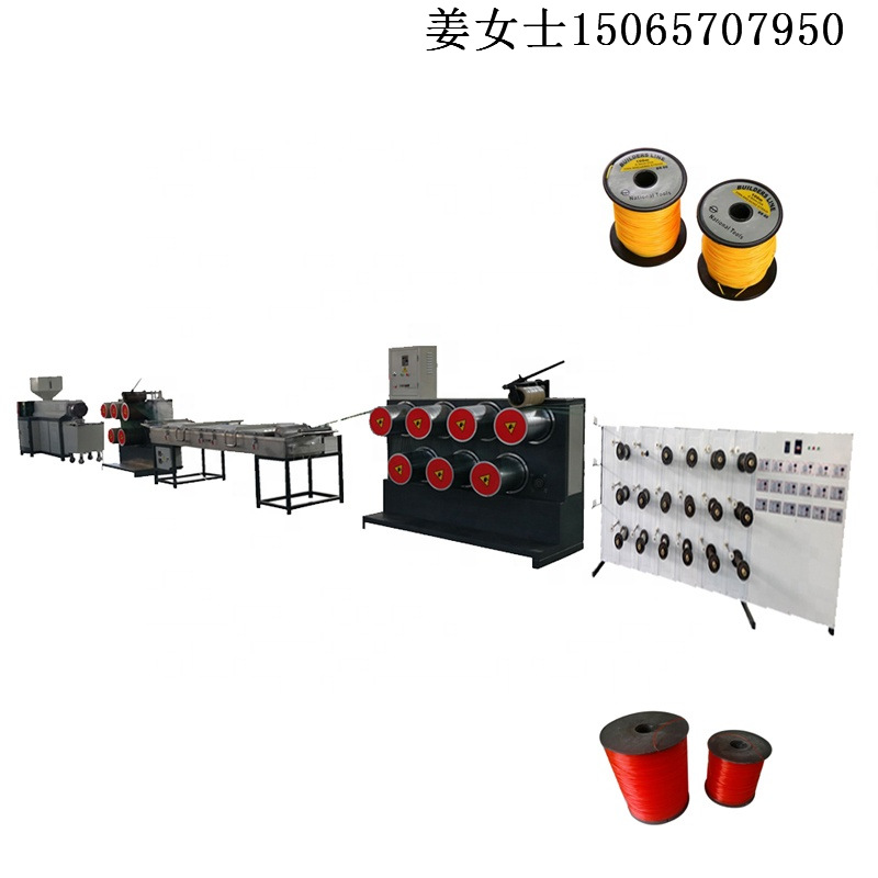 机械厂家供应塑料圆丝拉丝设备 尼龙绞丝捆扎打包绳拔丝抽丝机器