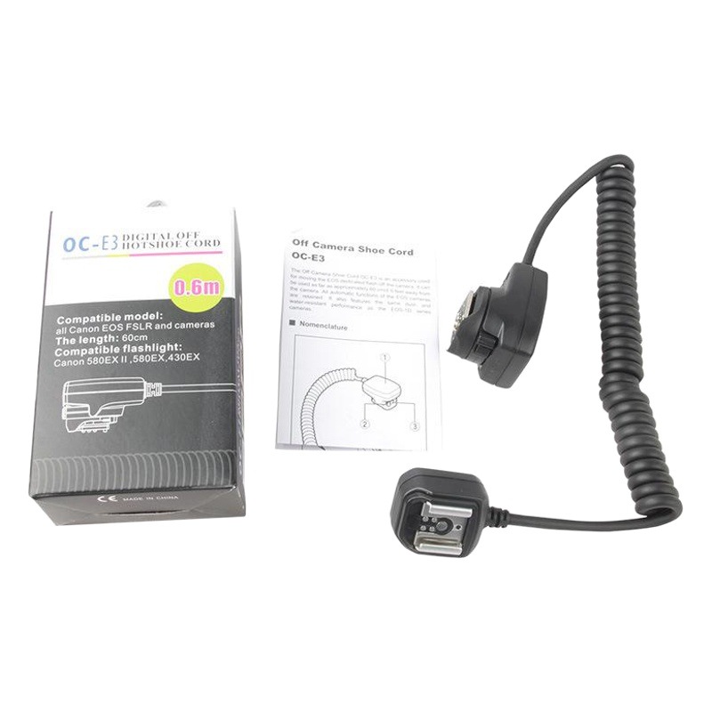 OC-E3 línea de Flash fuera de la máquina adecuada para la cámara Canon SLR 580EX II 580EX 430EX lámpara de flash