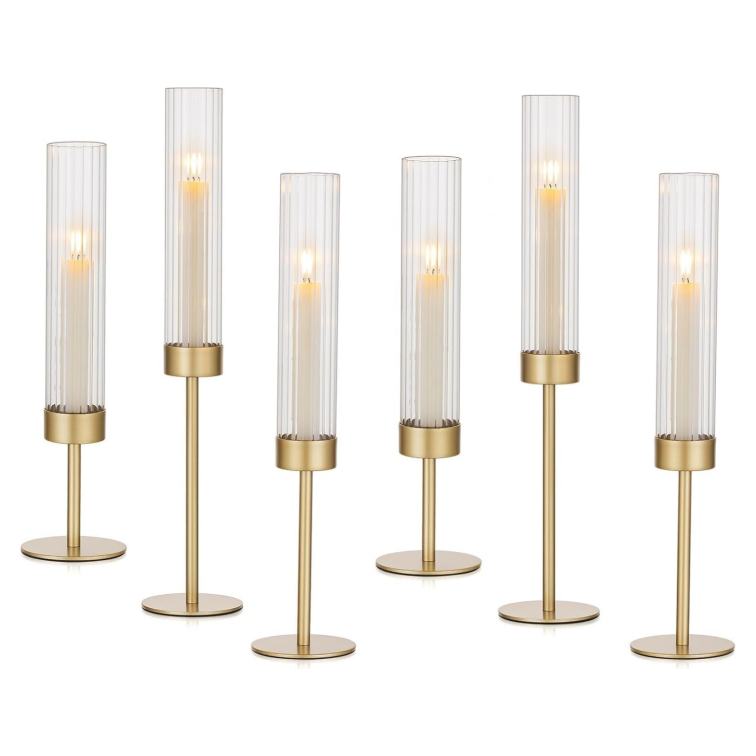 Especial transfronterizo para amazon forte chapado en oro juego de tres piezas para el hogar candelabro boda fiesta de cumpleaños decoración de mesa