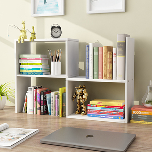 Ft Simple Desktop Telescopic Storage Bookshelf Office Student Children's Economical Simple Storage Shelf Splicing Set