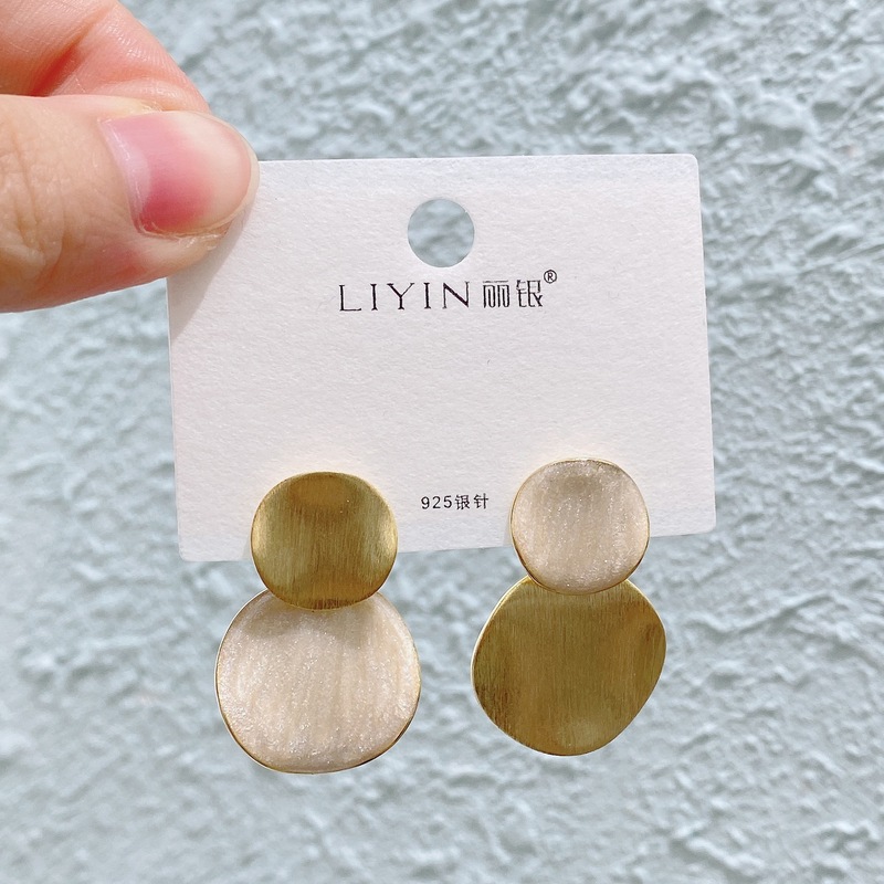 Liyin/Libeliying ドーパミンドロップ釉薬ペイントイヤリングニッチ春夏甘くて絶妙な s925 シルバー針イヤリング|undefined